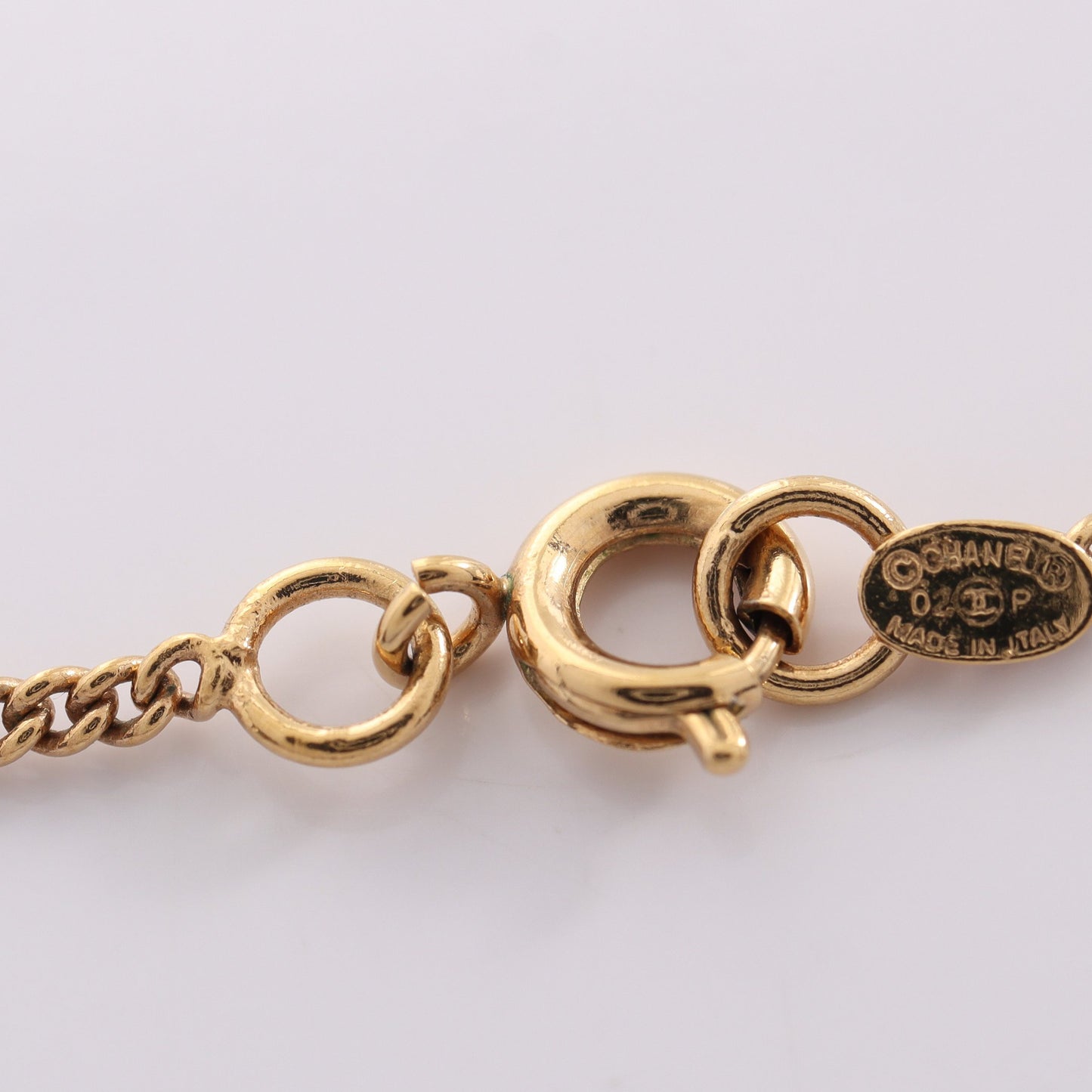 カメリア ネックレス GP ゴールド ホワイト 02P シャネル アクセサリー CHANEL