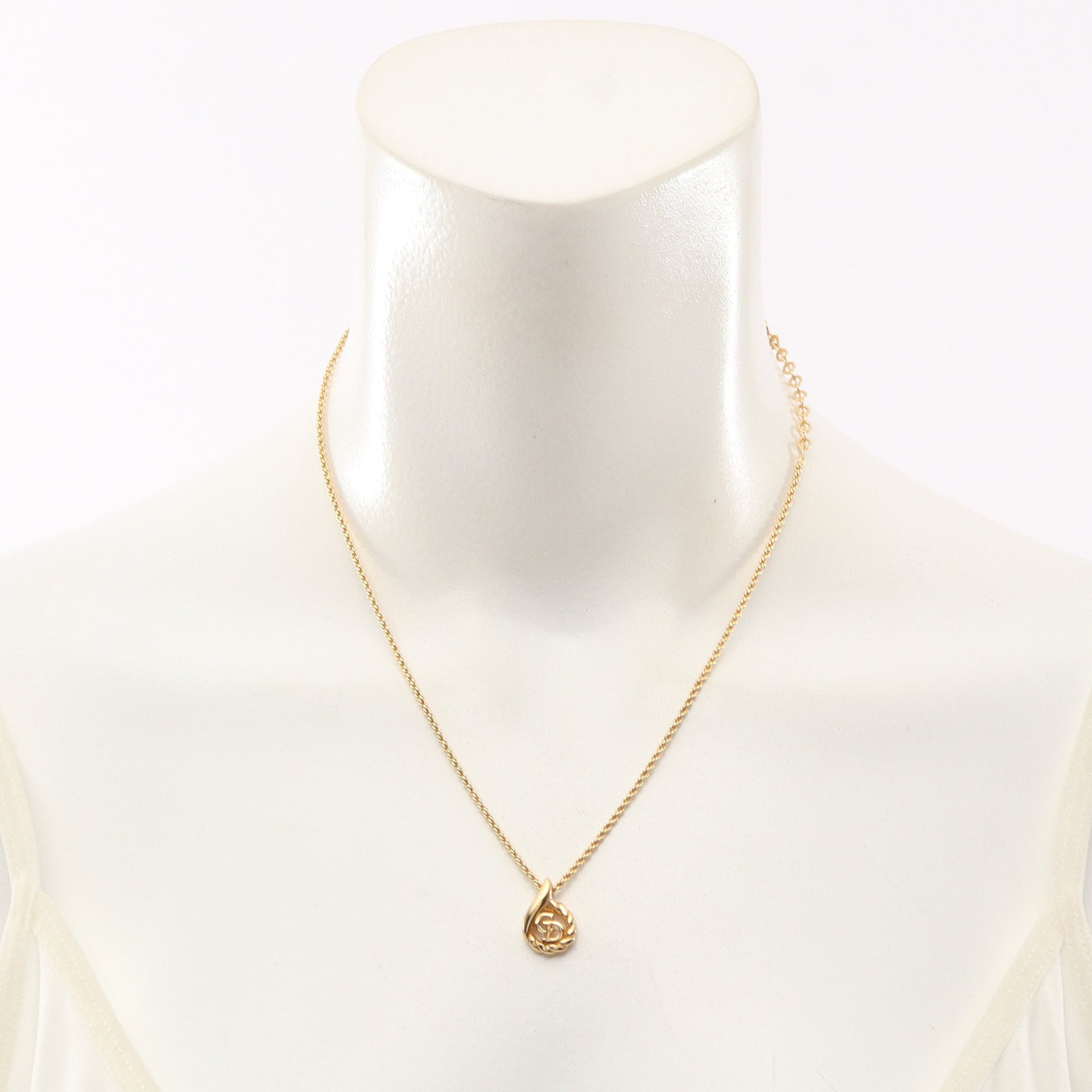 CDロゴ ネックレス GP ゴールド クリスチャンディオール アクセサリー Christian Dior