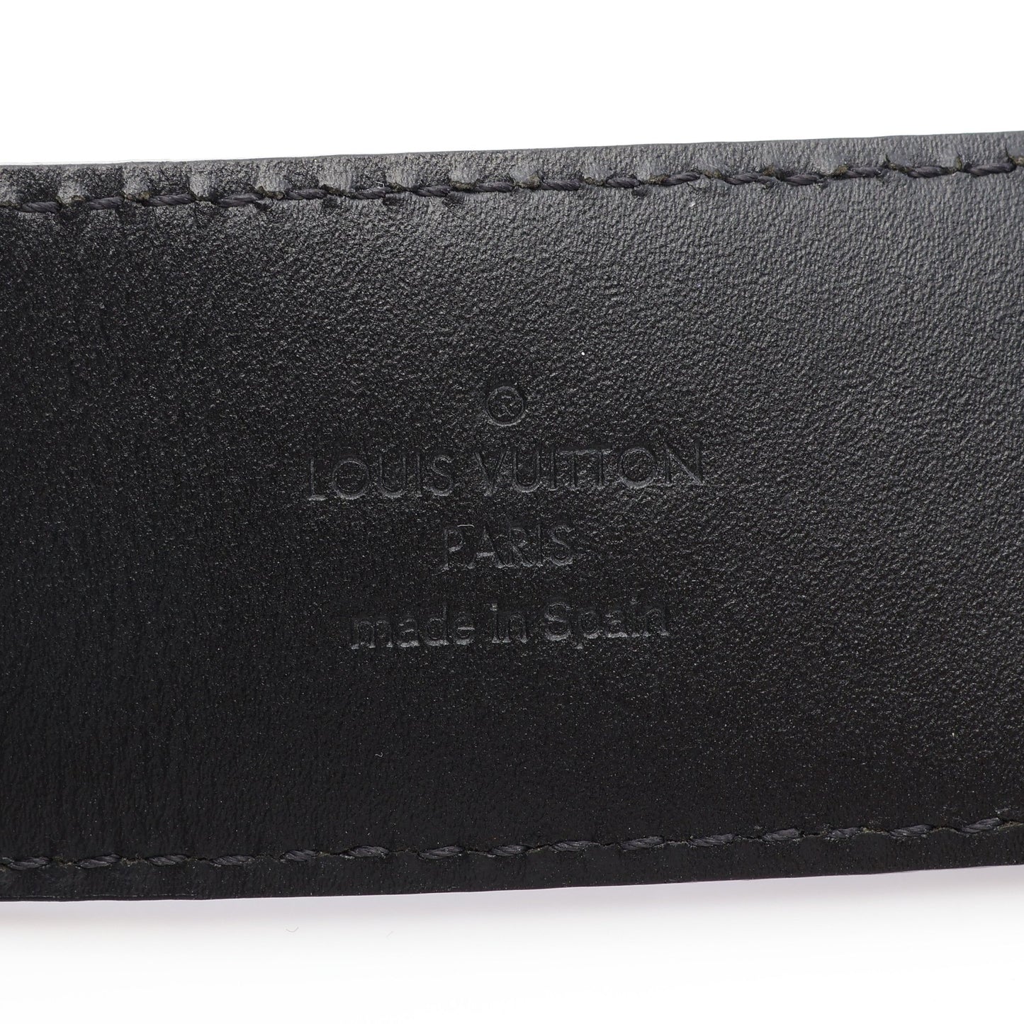 サンチュール LV イニシアル ダミエグラフィット ベルト PVC ブラック ルイヴィトン