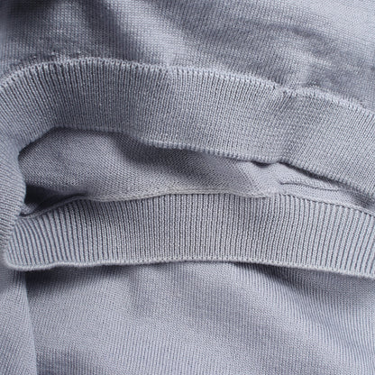 ビー刺繍 クルーネック ニット ウール グレー ディオール