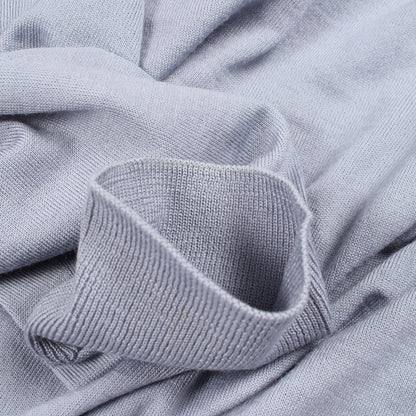 ビー刺繍 クルーネック ニット ウール グレー ディオール