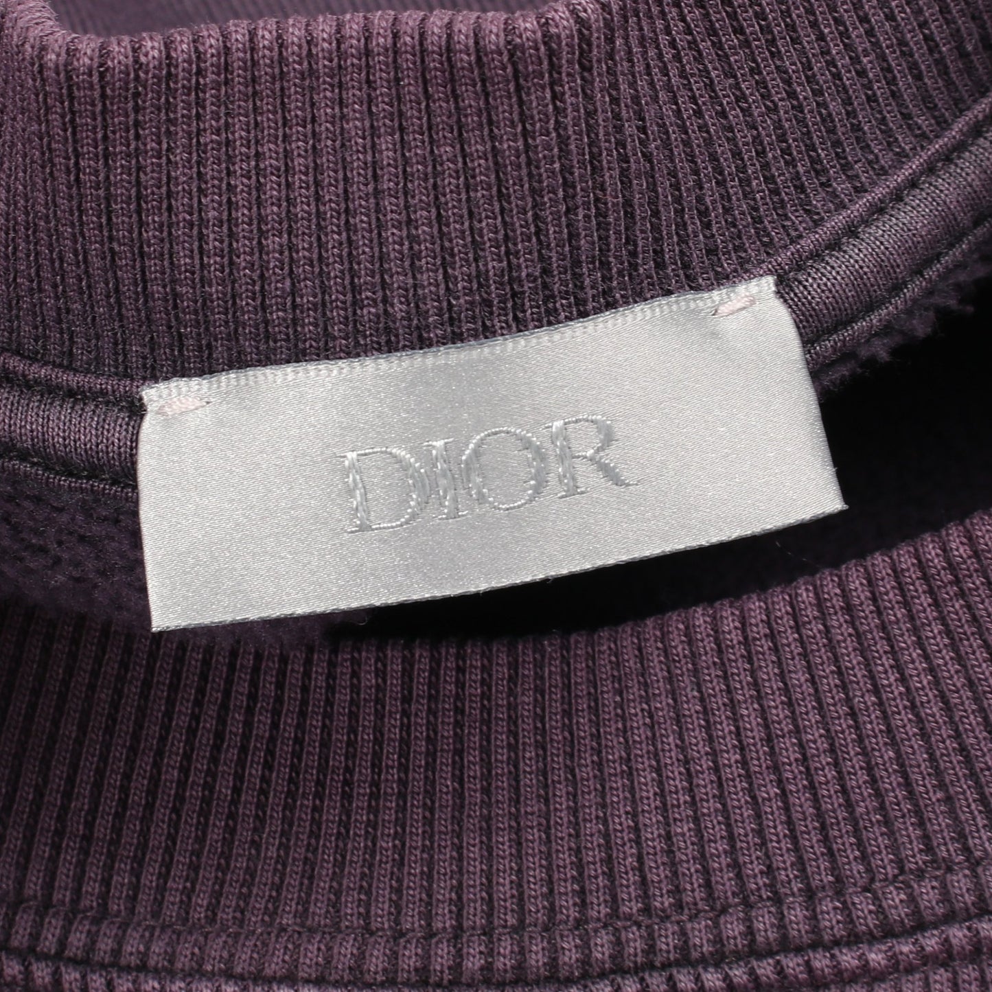DIOR × PETER DOIG 刺繍 ユーズド加工 スウェットシャツ コットン パープル クリスチャンディオール トップス Christian Dior