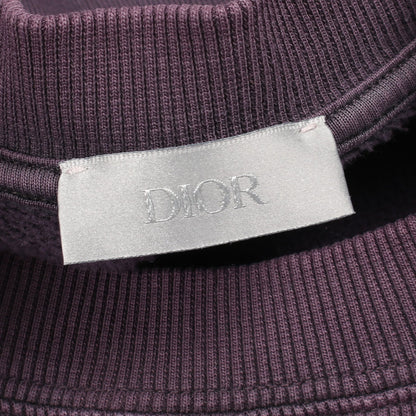 DIOR × PETER DOIG 刺繍 ユーズド加工 スウェットシャツ コットン パープル クリスチャンディオール トップス Christian Dior