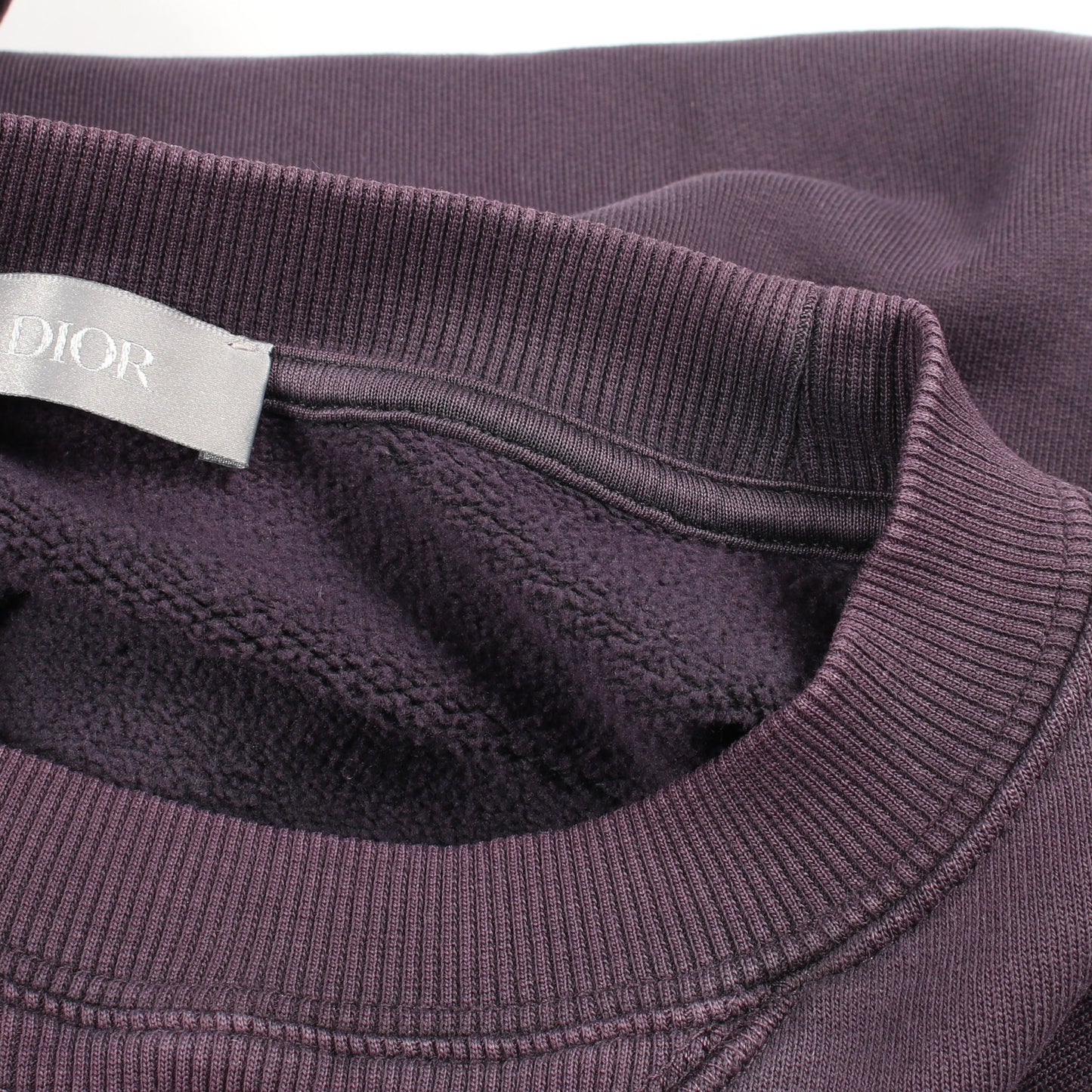 DIOR × PETER DOIG 刺繍 ユーズド加工 スウェットシャツ コットン パープル クリスチャンディオール トップス Christian Dior