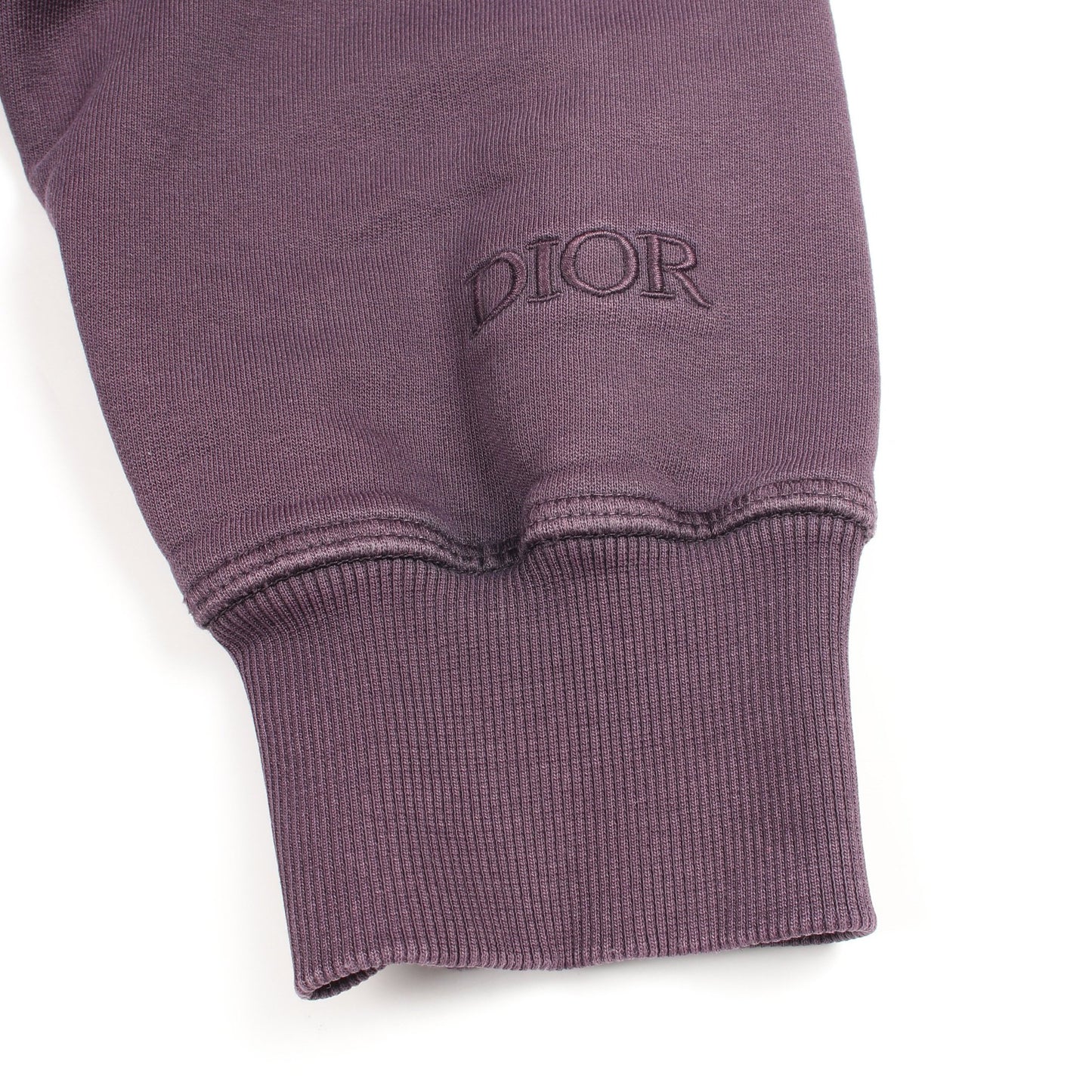 DIOR × PETER DOIG 刺繍 ユーズド加工 スウェットシャツ コットン パープル クリスチャンディオール トップス Christian Dior
