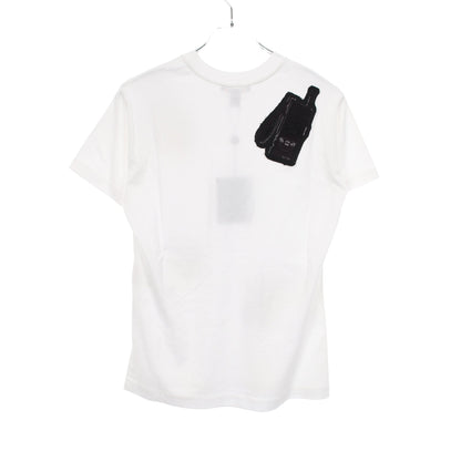 パッチ付き クルーネック 半袖Tシャツ コットン ホワイト ルイヴィトン トップス LOUIS VUITTON