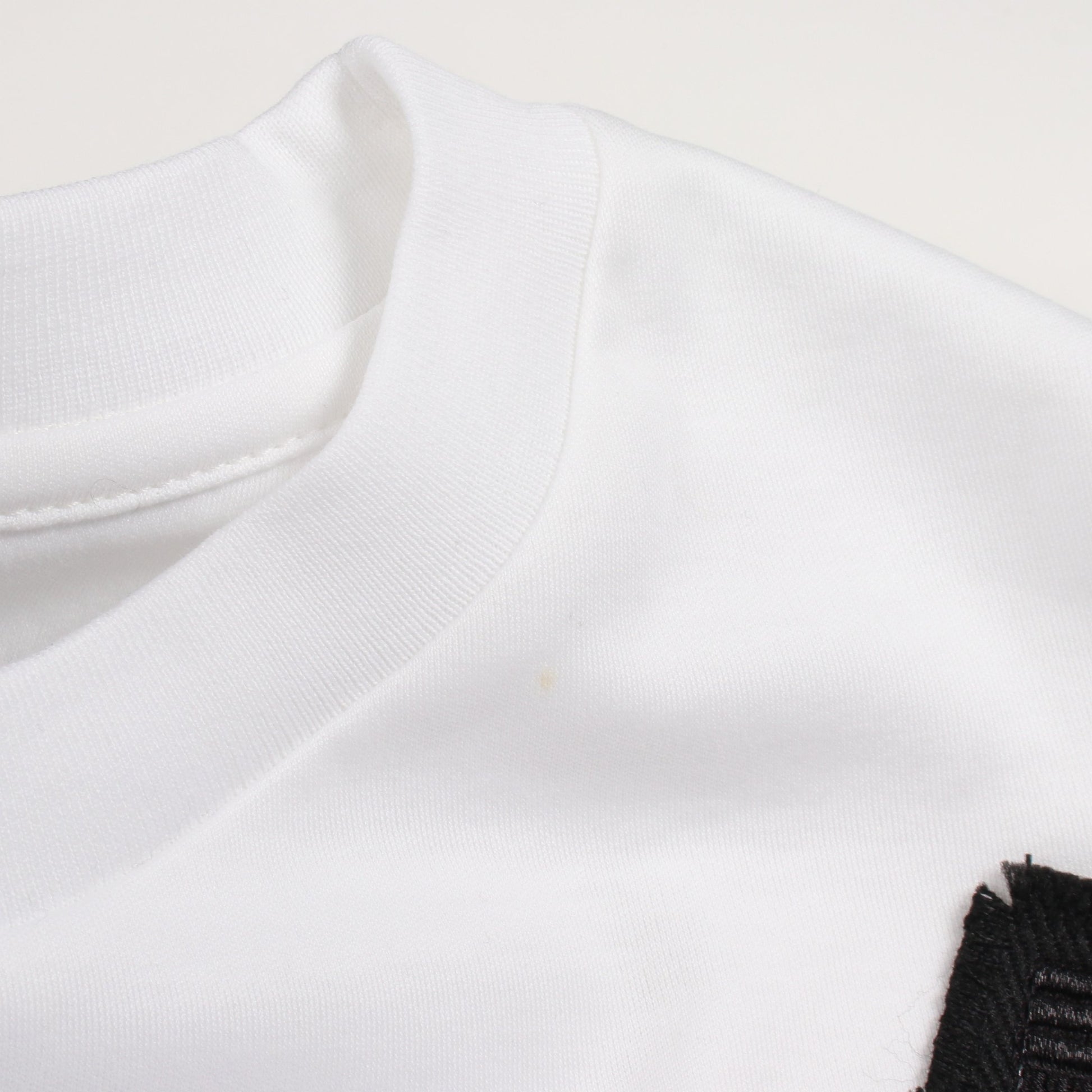 パッチ付き クルーネック 半袖Tシャツ コットン ホワイト ルイヴィトン トップス LOUIS VUITTON