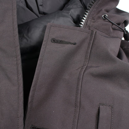 CHATEAU PARKA FUSION FIT フード付き ダウンジャケット コットン ブラック カナダグース