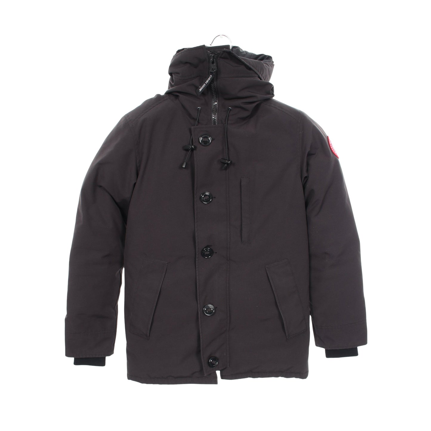 CHATEAU PARKA FUSION FIT フード付き ダウンジャケット コットン ブラック カナダグース