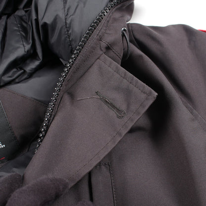 CHATEAU PARKA FUSION FIT フード付き ダウンジャケット コットン ブラック カナダグース