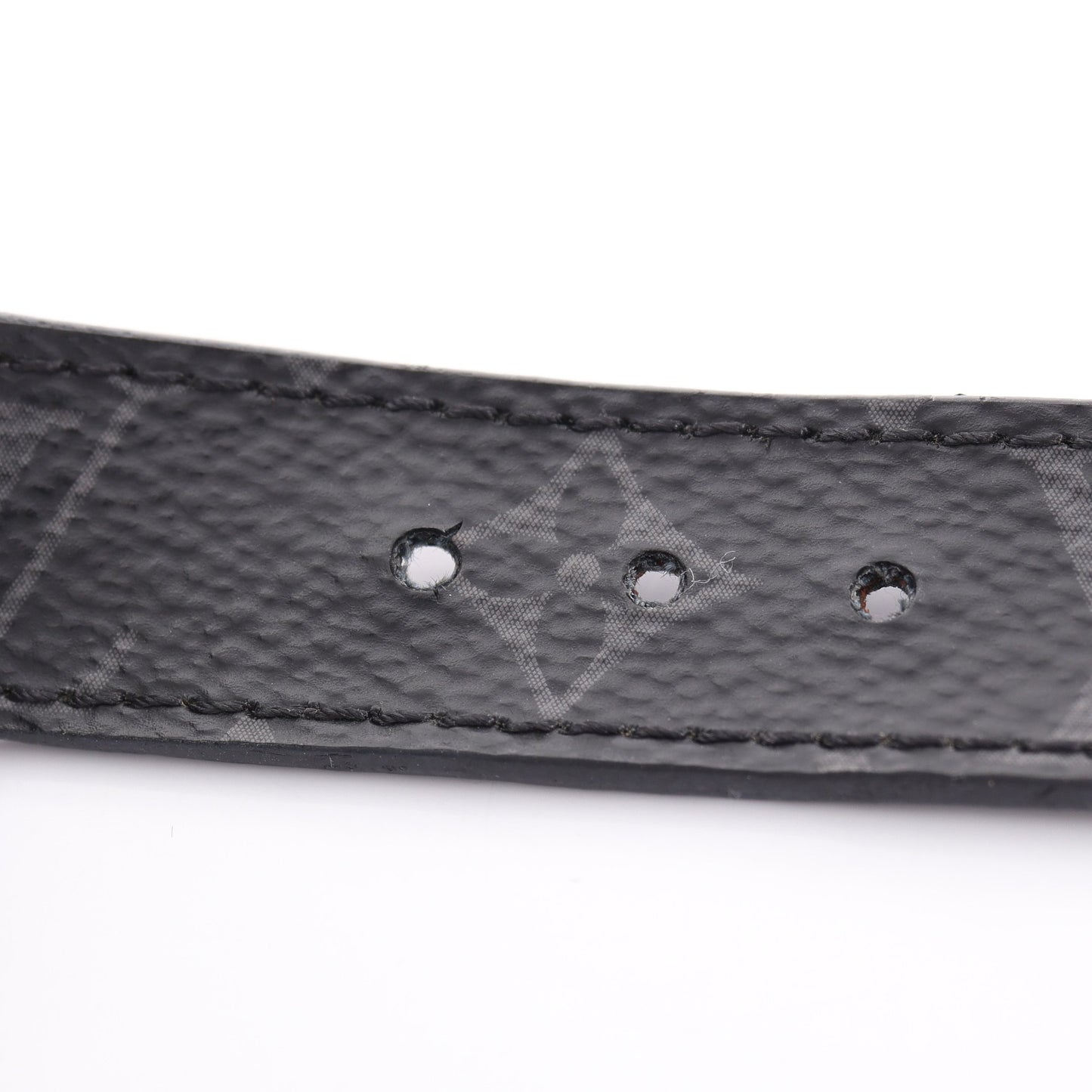 ブラスレ LVスリム モノグラムエクリプス ブレスレット PVC レザー ブラック ルイヴィトン アクセサリー LOUIS VUITTON