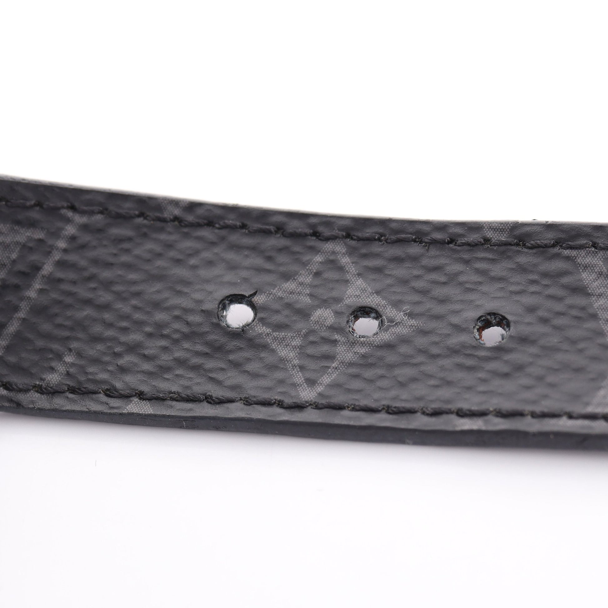 ブラスレ LVスリム モノグラムエクリプス ブレスレット PVC レザー ブラック ルイヴィトン アクセサリー LOUIS VUITTON