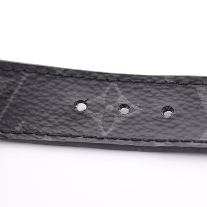 ブラスレ LVスリム モノグラムエクリプス ブレスレット PVC レザー ブラック ルイヴィトン アクセサリー LOUIS VUITTON