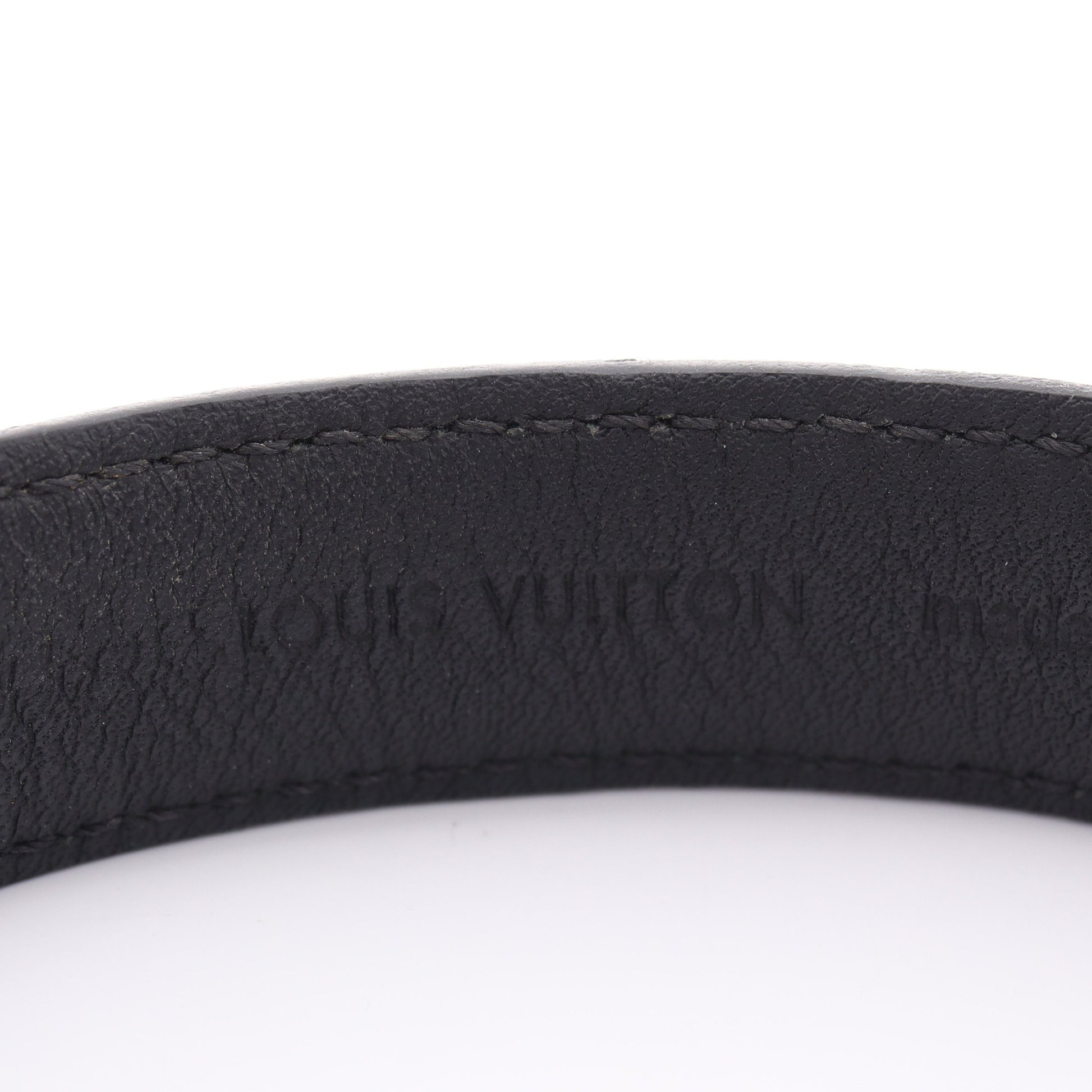 ブラスレ LVスリム モノグラムエクリプス ブレスレット PVC レザー ブラック ルイヴィトン アクセサリー LOUIS VUITTON