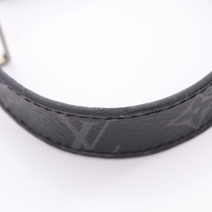 ブラスレ LVスリム モノグラムエクリプス ブレスレット PVC レザー ブラック ルイヴィトン アクセサリー LOUIS VUITTON