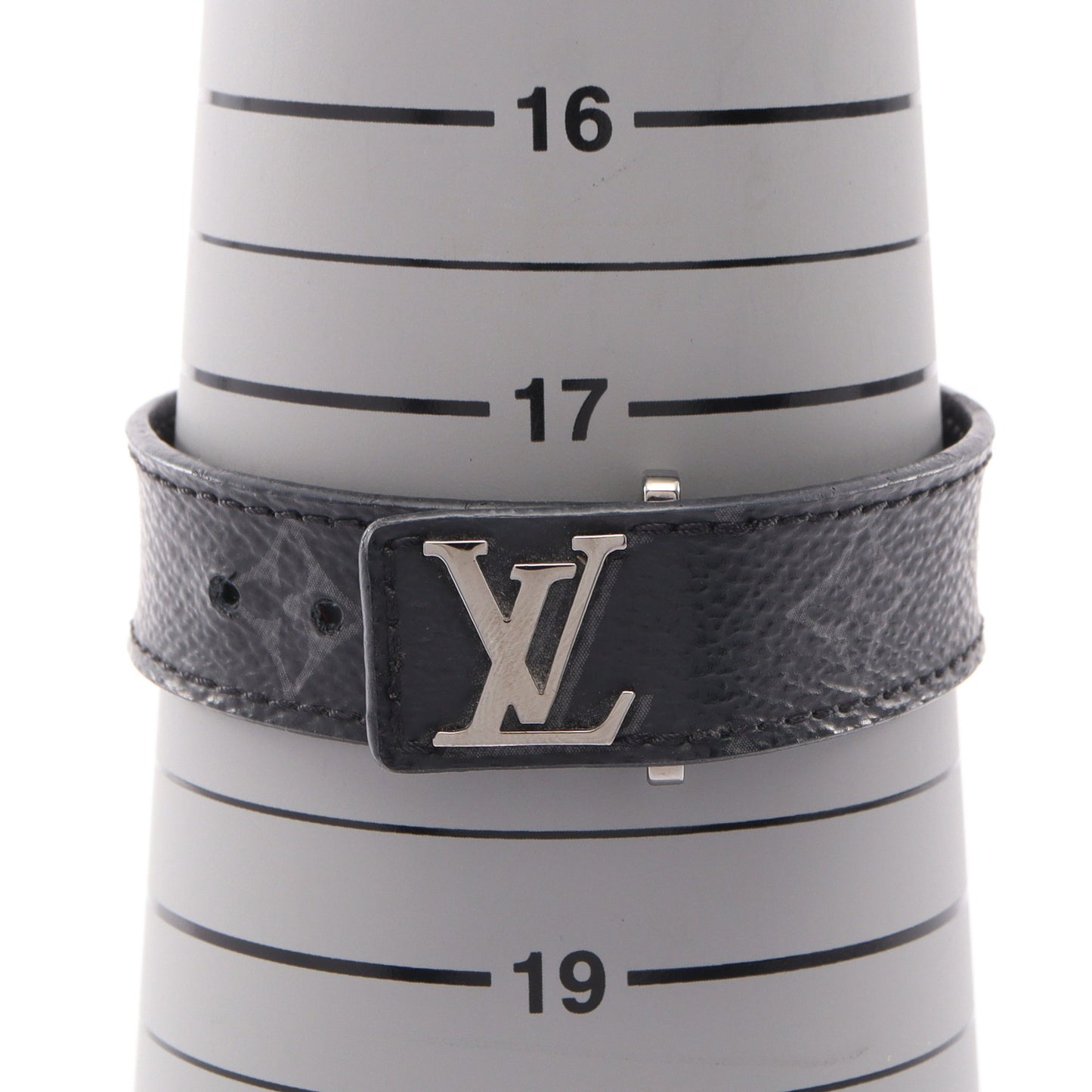ブラスレ LVスリム モノグラムエクリプス ブレスレット PVC レザー ブラック ルイヴィトン アクセサリー LOUIS VUITTON