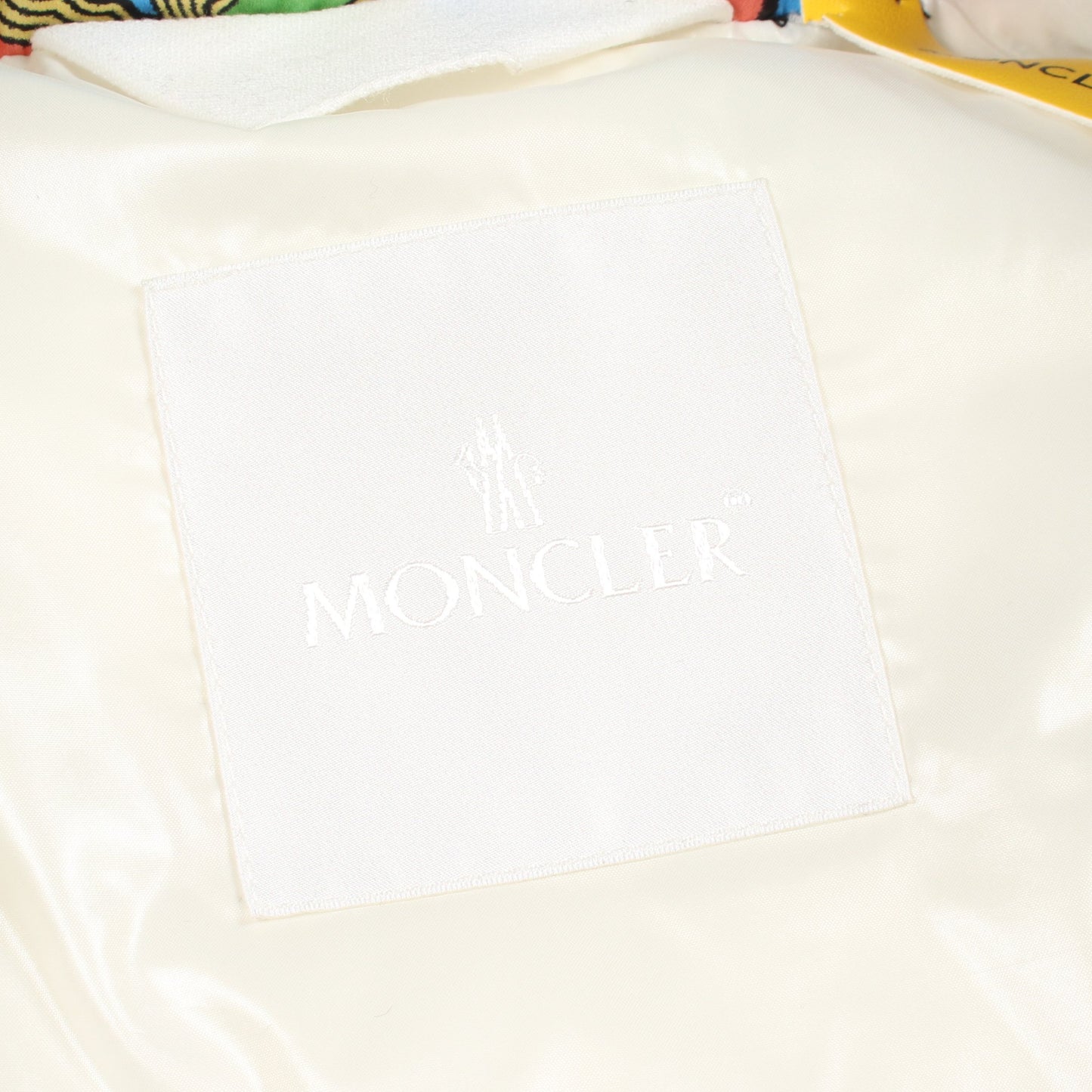 GENIUS 2 MONCLER 1952 総柄 ダウンベスト ナイロン ブルー マルチカラー モンクレール
