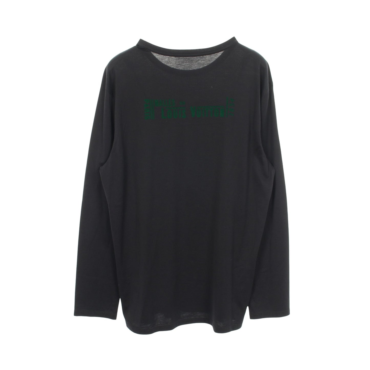 バックロゴ 長袖Tシャツ コットン ブラック ルイヴィトン