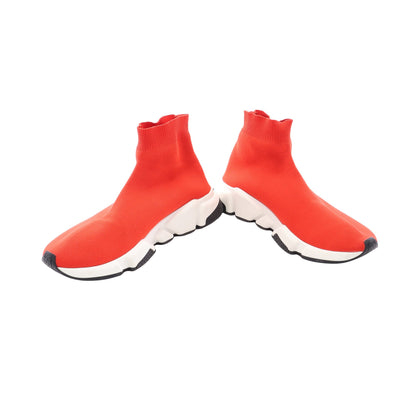 Speed Trainer スピードトレーナー スリッポン ハイカットスニーカー ニットファブリック レッド バレンシアガ