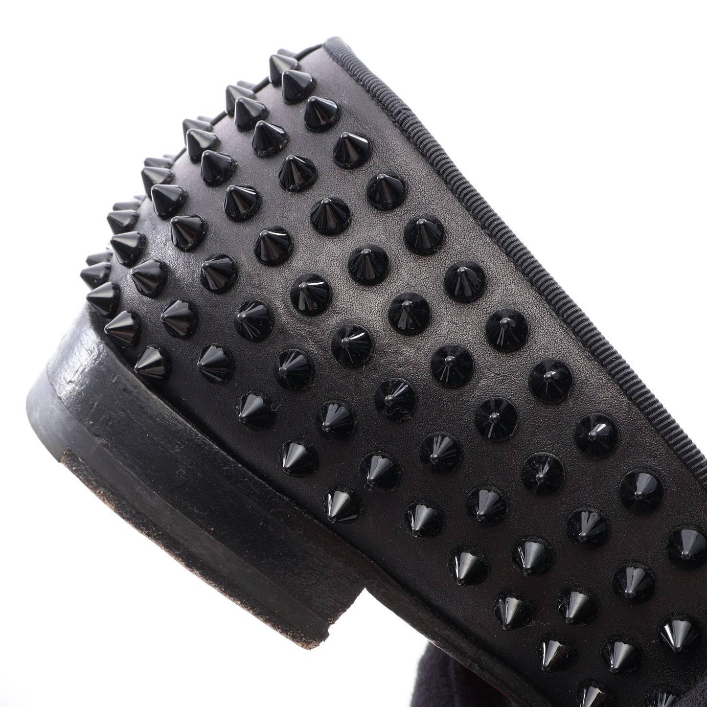 Dandelion Spikes ローファー レザー ブラック クリスチャンルブタン