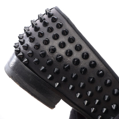 Dandelion Spikes ローファー レザー ブラック クリスチャンルブタン