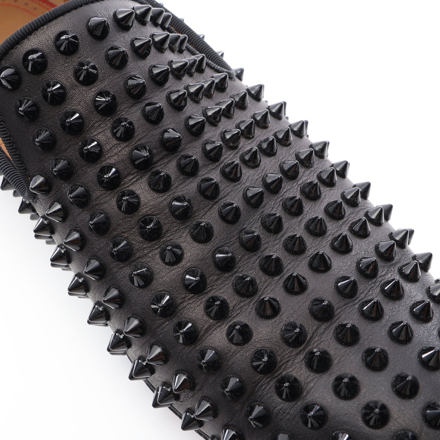 Dandelion Spikes ローファー レザー ブラック クリスチャンルブタン