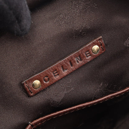 ハンドバッグ レザー ダークブラウン セリーヌ バッグ CELINE