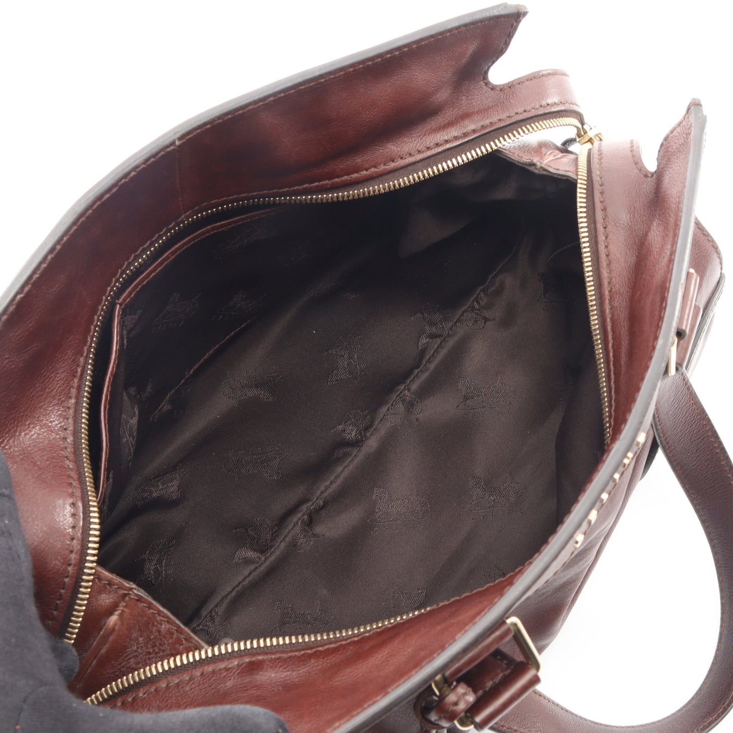 ハンドバッグ レザー ダークブラウン セリーヌ バッグ CELINE