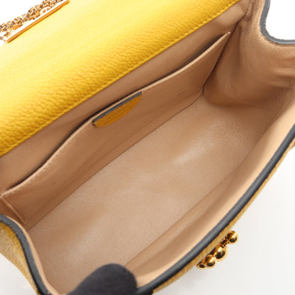 エルシー チェーンショルダーバッグ レザー イエロー クロエ バッグ Chloe