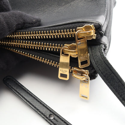 TRIO LARGE トリオ ラージ ショルダーバッグ レザー ブラック セリーヌ バッグ CELINE