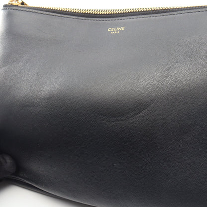 TRIO LARGE トリオ ラージ ショルダーバッグ レザー ブラック セリーヌ バッグ CELINE