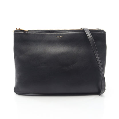 TRIO LARGE トリオ ラージ ショルダーバッグ レザー ブラック セリーヌ バッグ CELINE