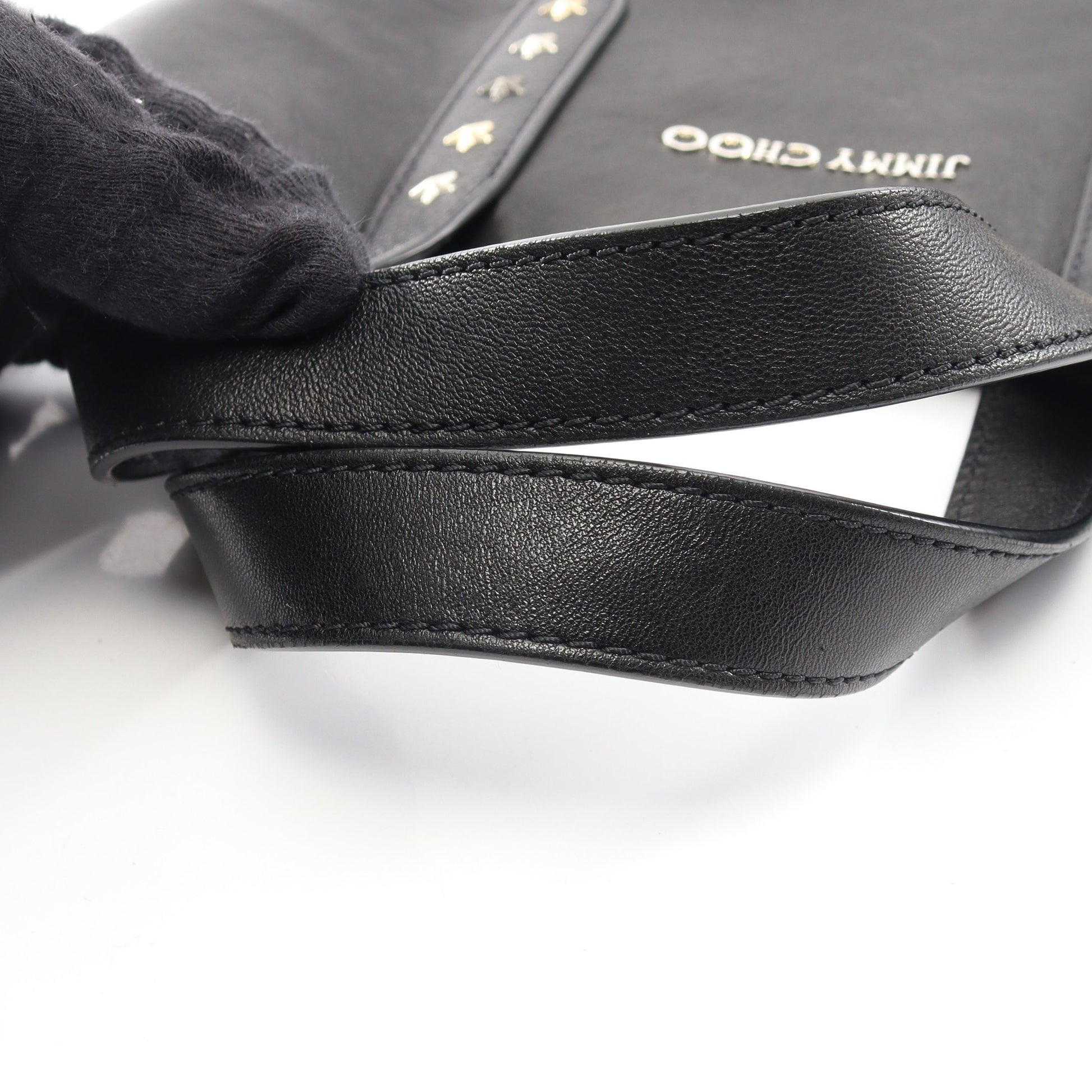 SOFIA N/S ソフィア スタースタッズ 2WAY ハンドバッグ トートバッグ レザー ブラック ジミーチュウ バッグ JIMMY CHOO
