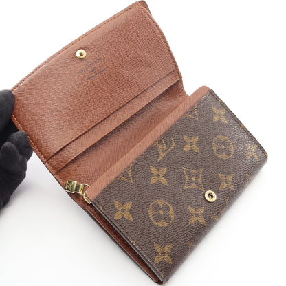 ポルトモネ ビエ トレゾール モノグラム 二つ折り財布 PVC レザー ブラウン ルイヴィトン 財布・小物 LOUIS VUITTON