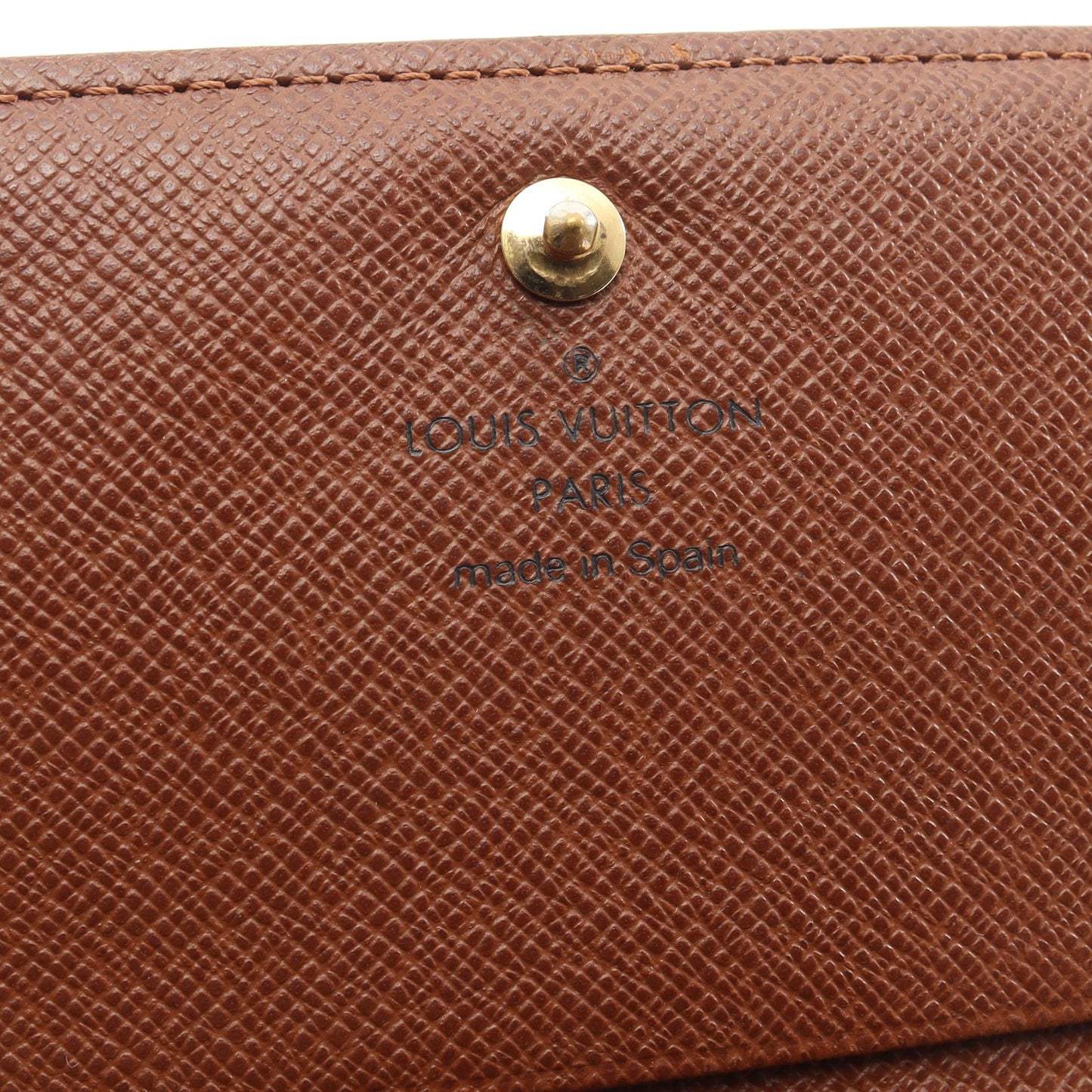 ポルトモネ ビエ トレゾール モノグラム 二つ折り財布 PVC レザー ブラウン ルイヴィトン 財布・小物 LOUIS VUITTON