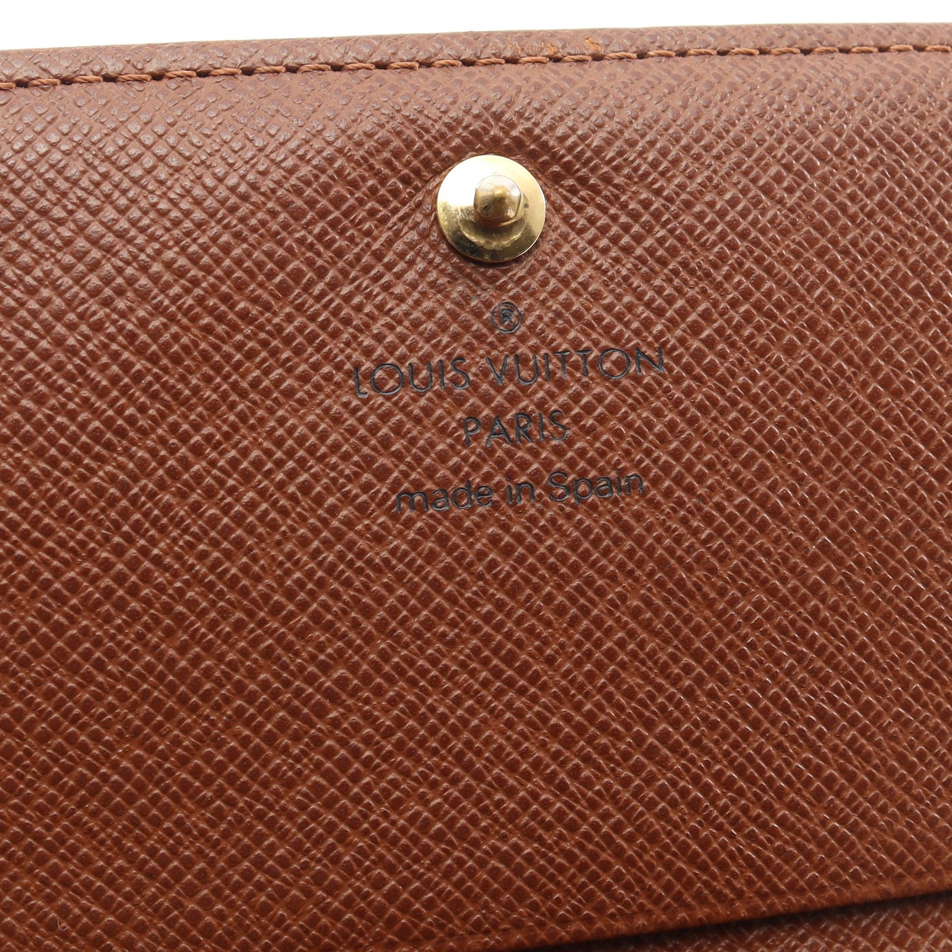 ポルトモネ ビエ トレゾール モノグラム 二つ折り財布 PVC レザー ブラウン ルイヴィトン 財布・小物 LOUIS VUITTON