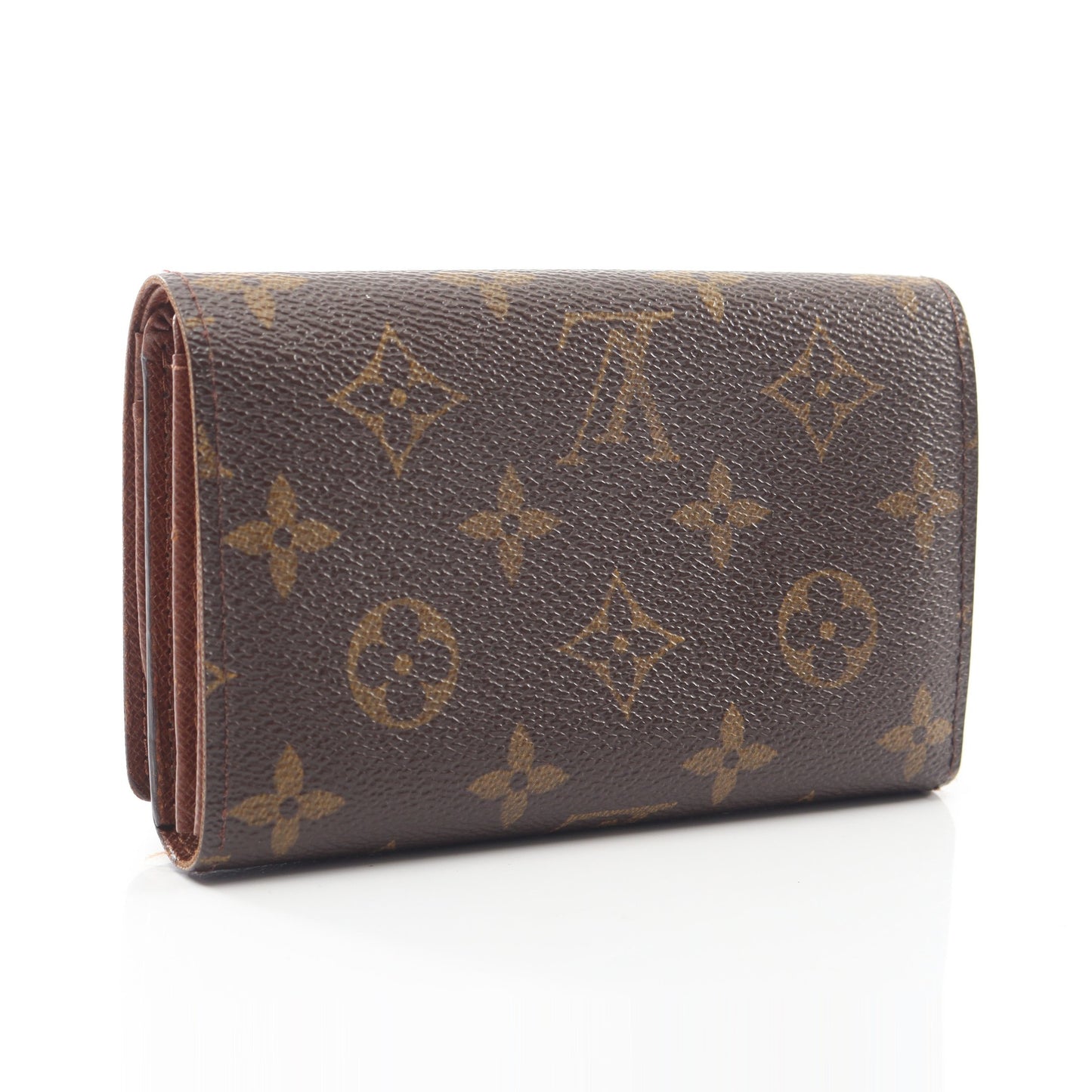 ポルトモネ ビエ トレゾール モノグラム 二つ折り財布 PVC レザー ブラウン ルイヴィトン 財布・小物 LOUIS VUITTON