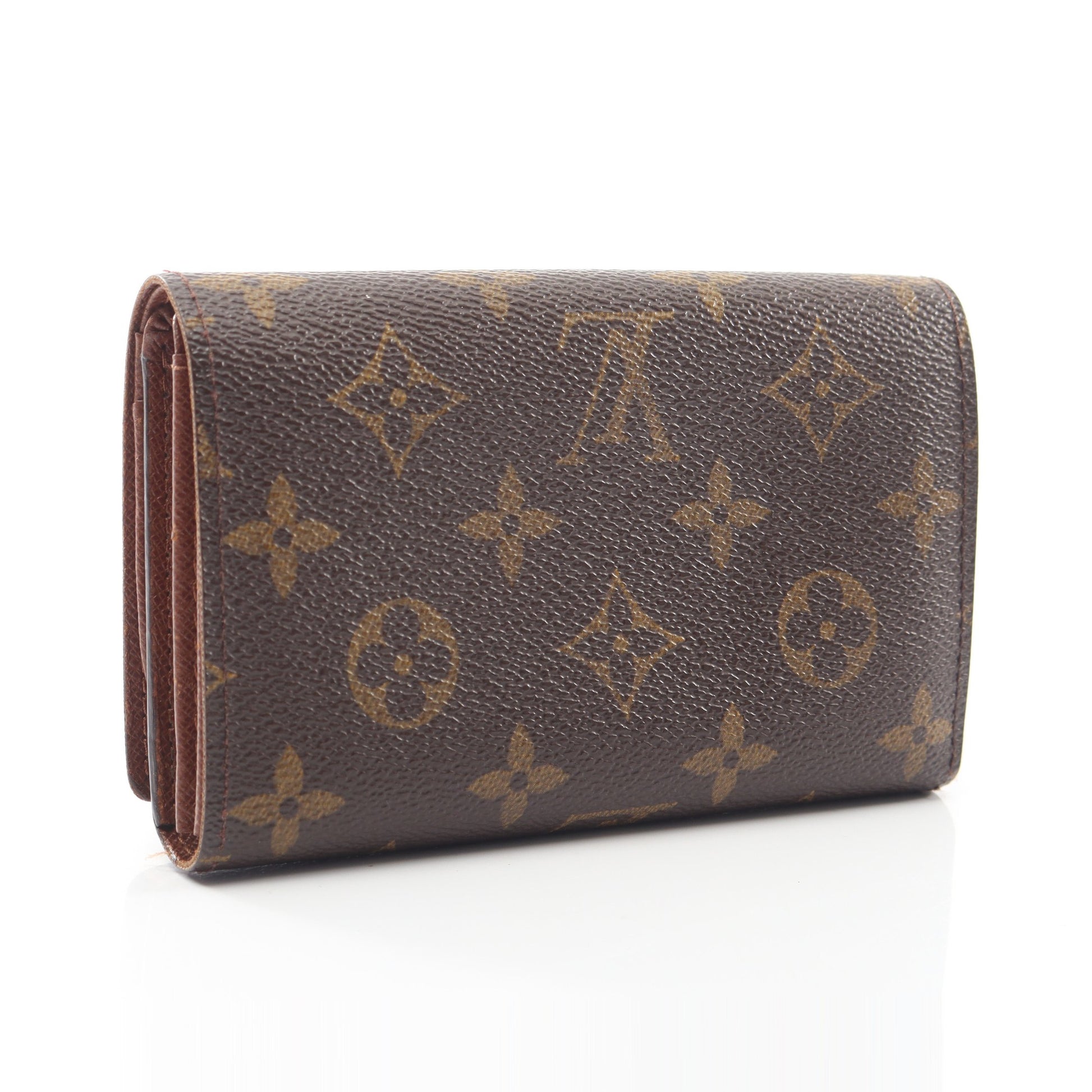 ポルトモネ ビエ トレゾール モノグラム 二つ折り財布 PVC レザー ブラウン ルイヴィトン 財布・小物 LOUIS VUITTON
