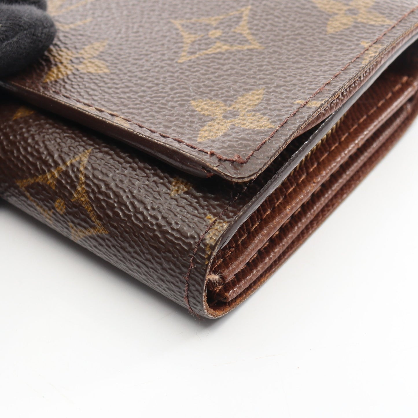 ポルトモネ ビエ トレゾール モノグラム 二つ折り財布 PVC レザー ブラウン ルイヴィトン 財布・小物 LOUIS VUITTON