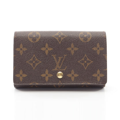 ポルトモネ ビエ トレゾール モノグラム 二つ折り財布 PVC レザー ブラウン ルイヴィトン 財布・小物 LOUIS VUITTON