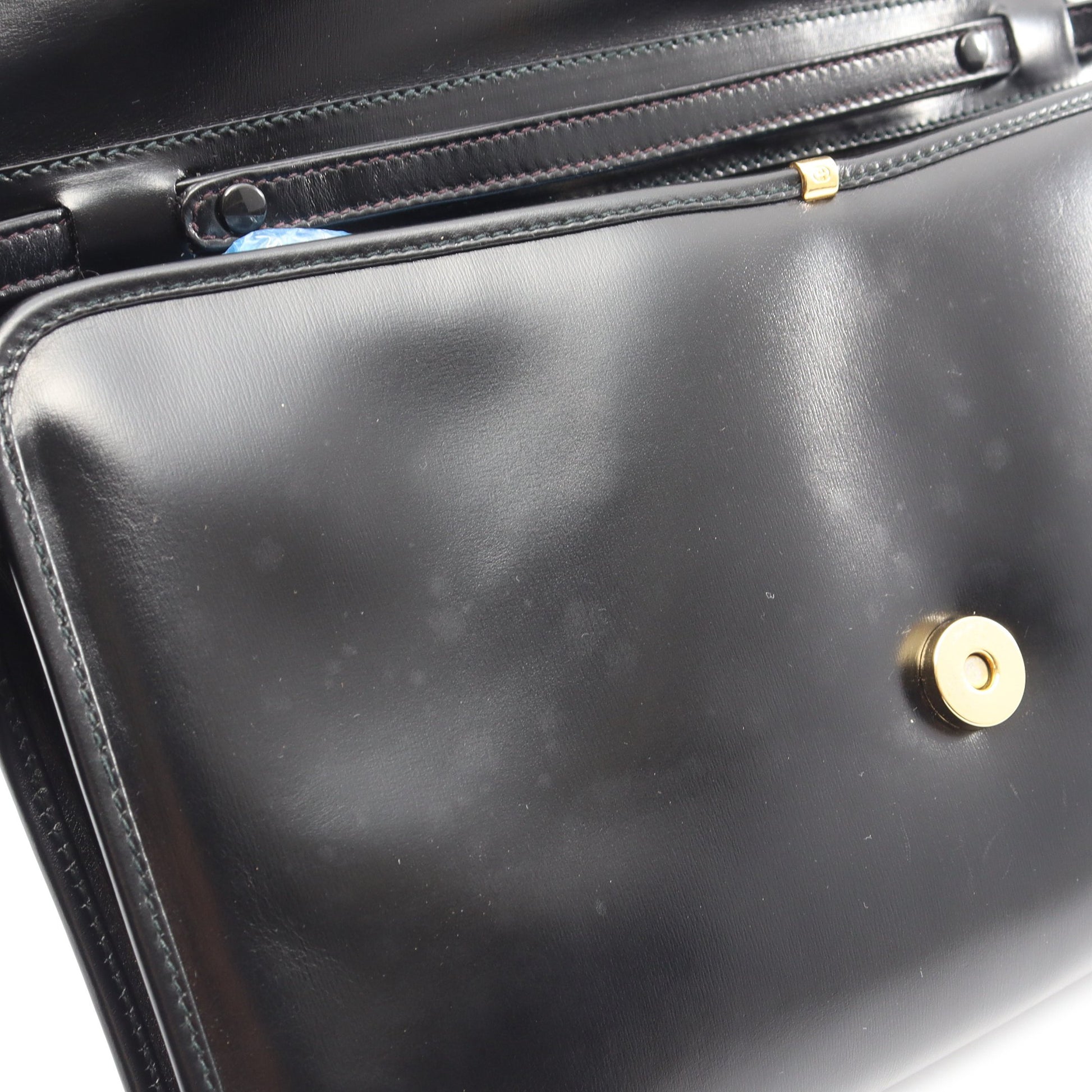 インターロッキングG ショルダーバッグ レザー ブラック グッチ バッグ GUCCI