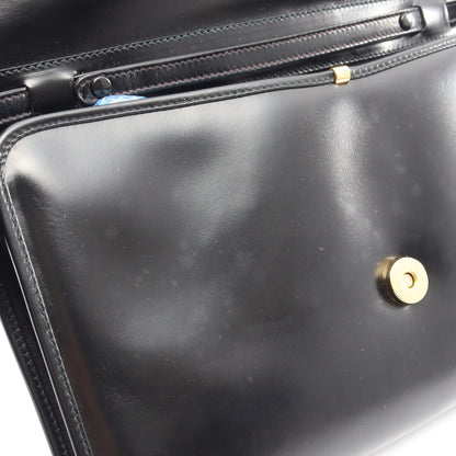インターロッキングG ショルダーバッグ レザー ブラック グッチ バッグ GUCCI