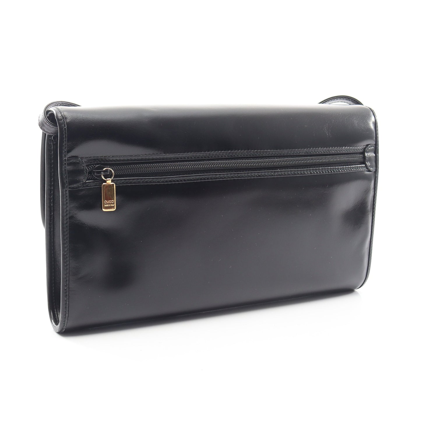 インターロッキングG ショルダーバッグ レザー ブラック グッチ バッグ GUCCI
