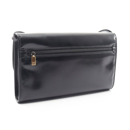 インターロッキングG ショルダーバッグ レザー ブラック グッチ バッグ GUCCI