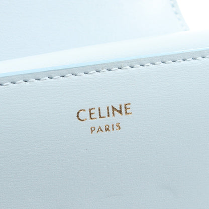 トリオンフ スモールフラップウォレット 三つ折り財布 レザー ライトブルー セリーヌ 財布・小物 CELINE