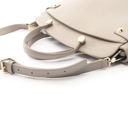 AGATA アガタ 2WAY ハンドバッグ レザー グレー フルラ バッグ FURLA
