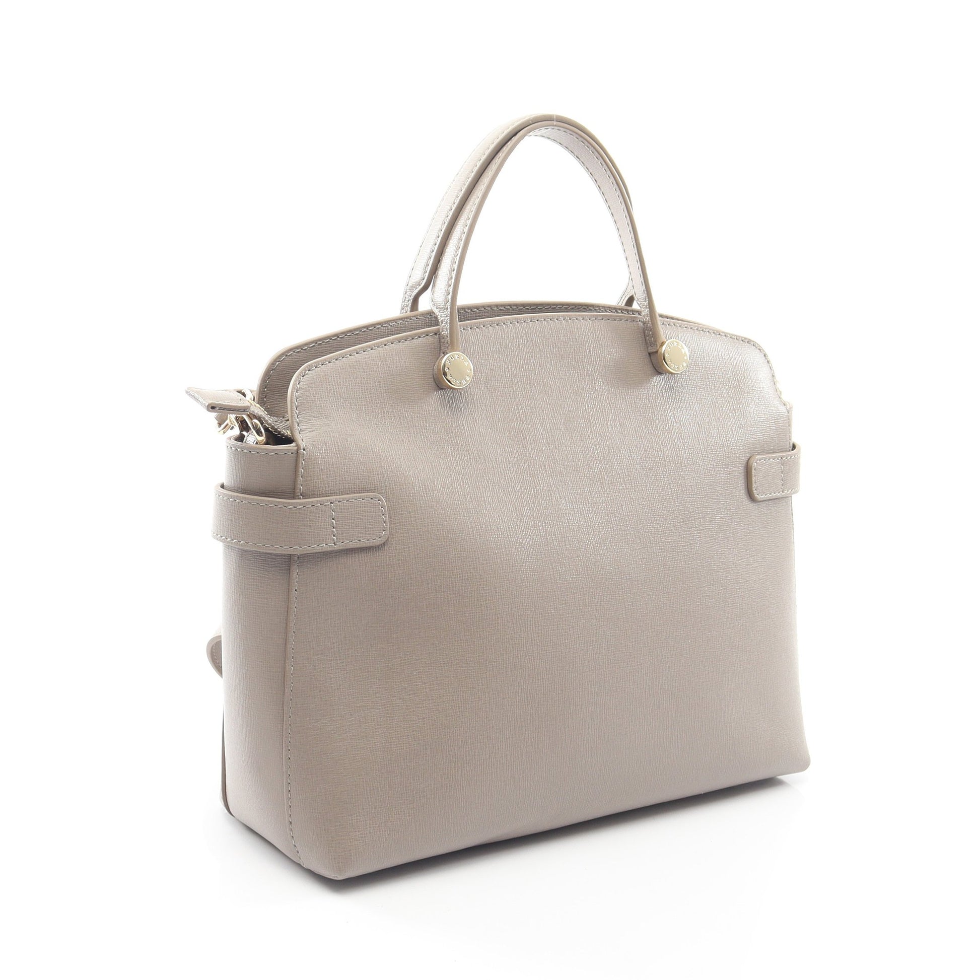 AGATA アガタ 2WAY ハンドバッグ レザー グレー フルラ バッグ FURLA