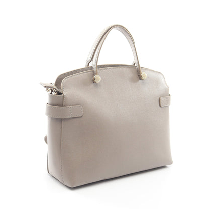 AGATA アガタ 2WAY ハンドバッグ レザー グレー フルラ バッグ FURLA