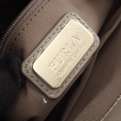 AGATA アガタ 2WAY ハンドバッグ レザー グレー フルラ バッグ FURLA