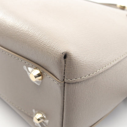 AGATA アガタ 2WAY ハンドバッグ レザー グレー フルラ バッグ FURLA